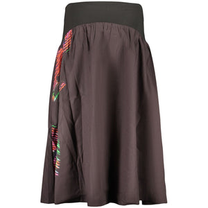 Desigual Schwarzer Baumwollrock für Damen