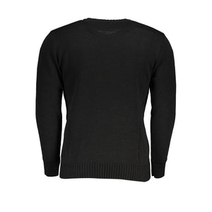 U.S. Grand Polo Schwarzer Marabou-Pullover