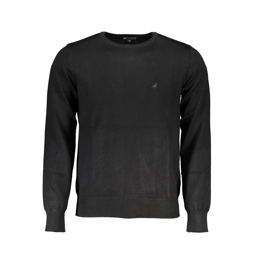U.S. Grand Polo Schwarzer Sweatshirt aus Nylon