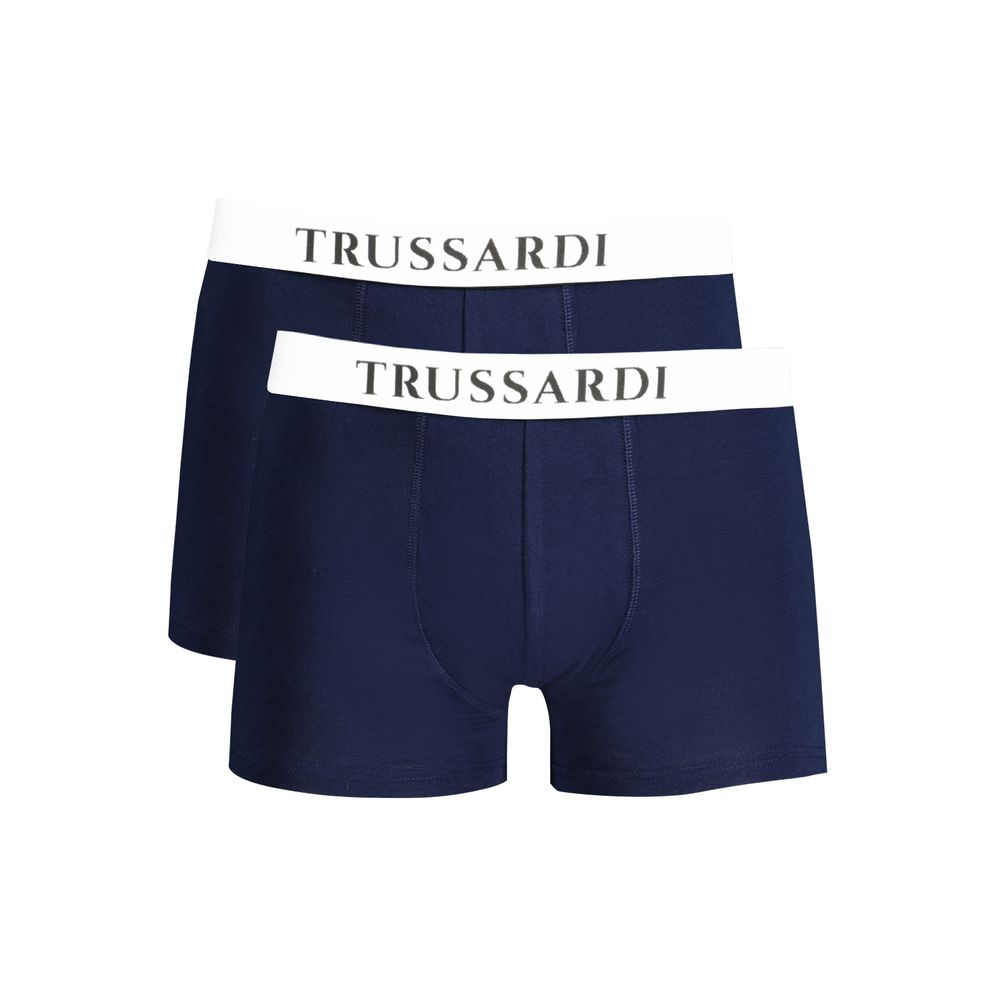 Trussardi Blu Cotton Herren Unterwäsche