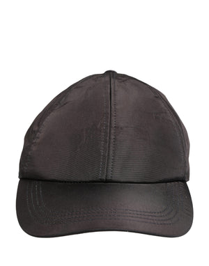 Dolce & Gabbana Herren Schwarze Baumwoll-Baseballcap mit 6 Bahnen