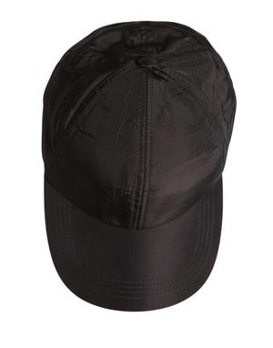 Dolce & Gabbana Herren Schwarze Baumwoll-Baseballcap mit 6 Bahnen