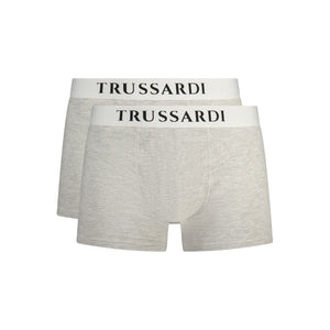 Trussardi "Graue Herren-Boxershorts aus Baumwolle"