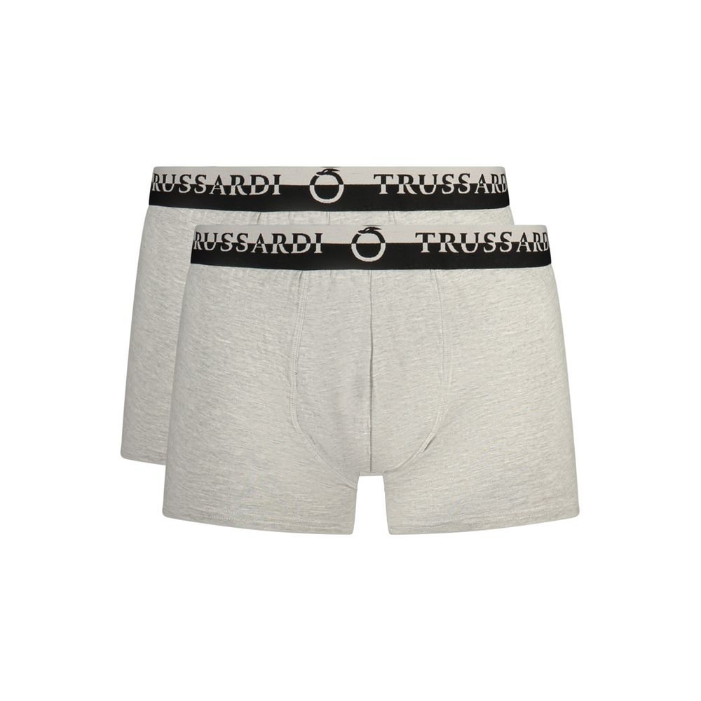 Trussardi Grigio Baumwoll-Boxershorts für Herren