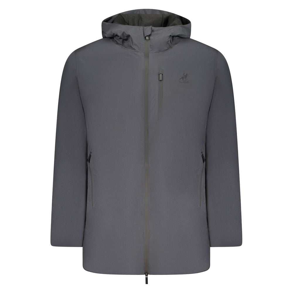 U.S. Grand Polo Schwarze Polyester-Herrenjacke