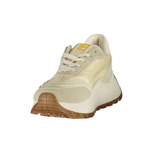 Laura Biagiotti Damen Sneaker aus Beige Polyurethan