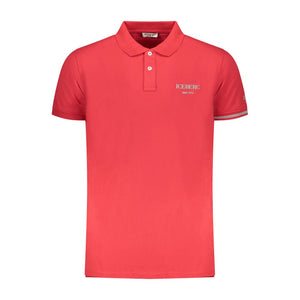 Iceberg Rotes Baumwoll-Poloshirt für Herren