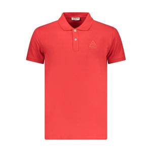 Iceberg Rotes Baumwoll-Poloshirt für Herren