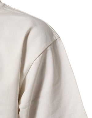 Dolce & Gabbana Weißes Baumwoll-T-Shirt mit Logo-Print für Herren, Rundhalsausschnitt