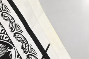 Dolce & Gabbana Weißes T-Shirt mit Bandana-Print und Rundhalsausschnitt aus Baumwolle
