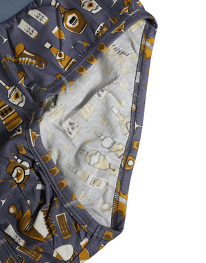 Dolce & Gabbana Graue Jazz Cocktail Herren Brando Brief Unterwäsche