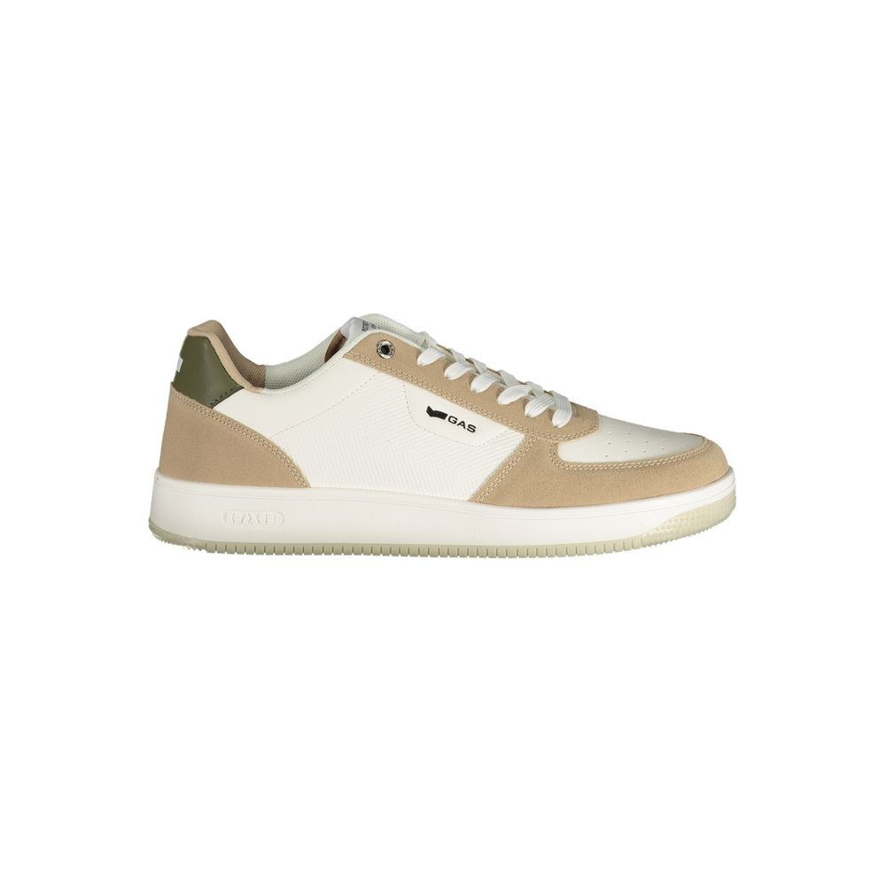 Gas Bianco Polyurethane Herren Sneaker