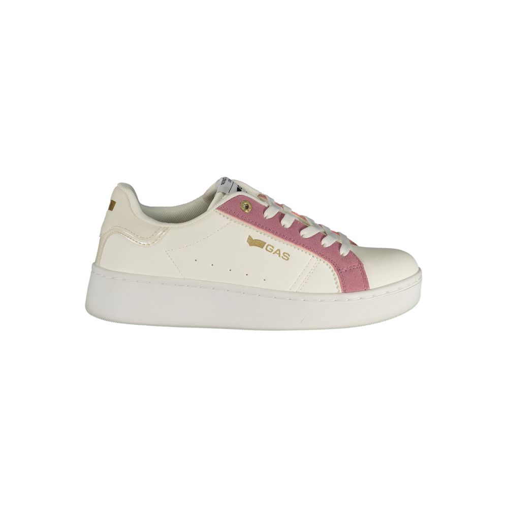 Gas Weiße Sneaker aus Polyester
