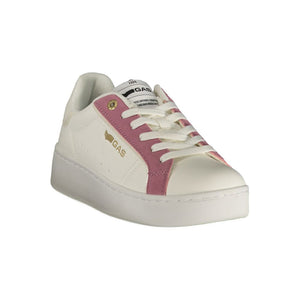 Gas Weiße Sneaker aus Polyester