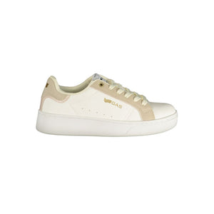 Gas Weiße Sneaker aus Polyester im Athletic-Stil