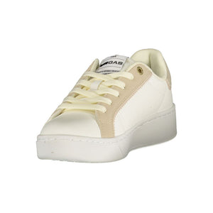 Gas Weiße Sneaker aus Polyester im Athletic-Stil