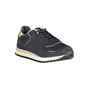 Gas Blu Polyester Herren Sneaker