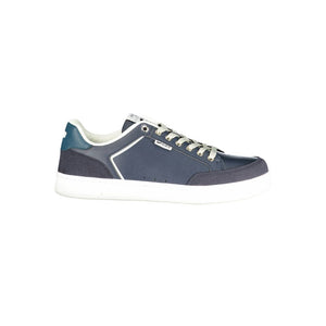 Gas Blauer Herren-Sneaker aus Polyurethan