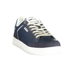 Gas Blauer Herren-Sneaker aus Polyurethan