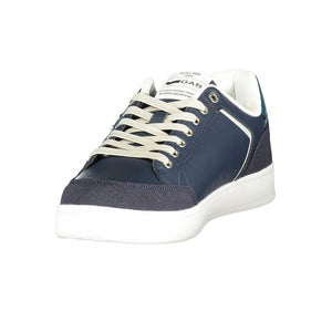 Gas Blauer Herren-Sneaker aus Polyurethan