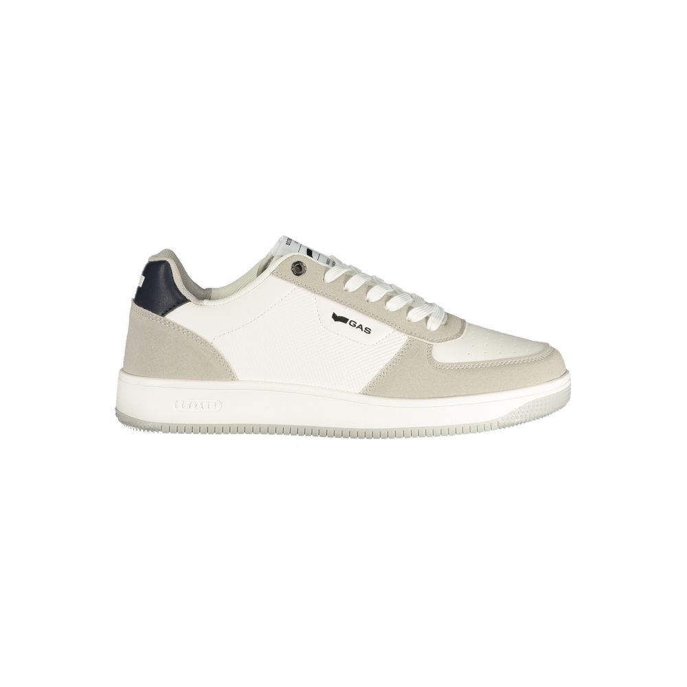 Gas Bianco Polyurethane Herren Sneaker