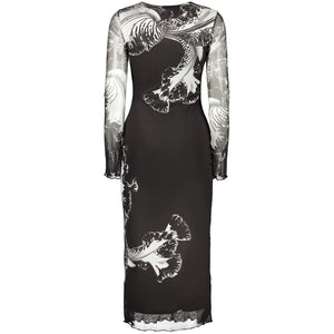 Desigual Schwarzes Freizeitkleid aus Polyester