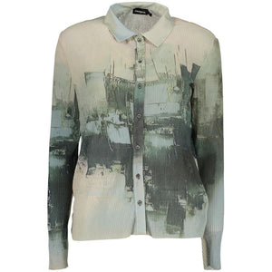 Desigual Grünes Hemd mit Muster aus Polyester