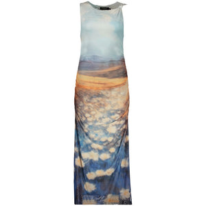 Desigual Blaues Freizeitkleid aus Polyester