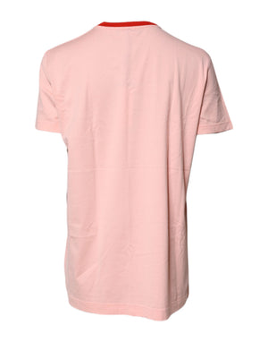 Dolce & Gabbana Pink DG 84 Sacred Heart Print Baumwoll-T-Shirt