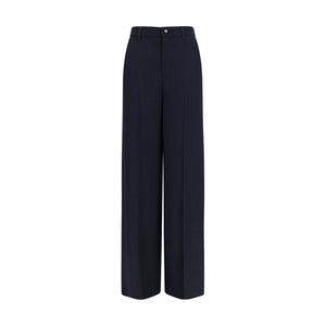 Gucci Blaue Freizeithose aus Viskose