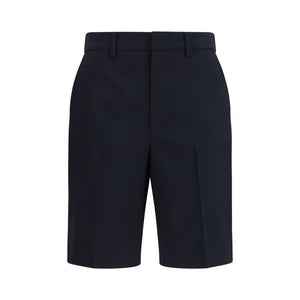 Gucci Schwarze Baumwoll-Bermudashorts