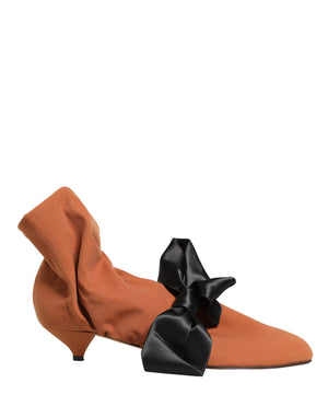 Dolce & Gabbana Braune schwarze Wildlederstiefel