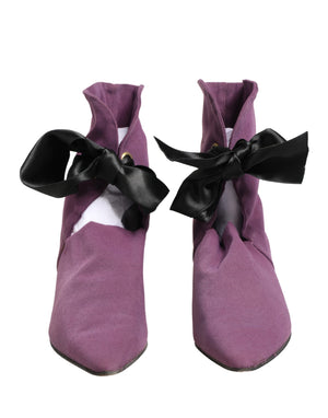 Dolce & Gabbana Lila Stiefel in Wadenhöhe