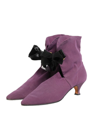 Dolce & Gabbana Lila Stiefel in Wadenhöhe