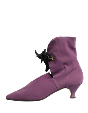Dolce & Gabbana Lila Stiefel in Wadenhöhe
