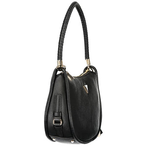 Guess Jeans Schwarze Damen-Handtasche aus Polyurethan