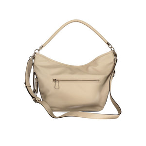 Guess Jeans Damen-Handtasche aus beigem Polyurethan