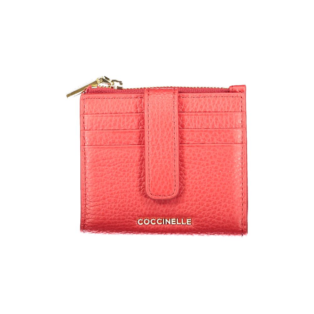 Coccinelle Rote Ledergeldbörse