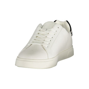Calvin Klein Weiße Low-Top-Sneaker aus Polyester