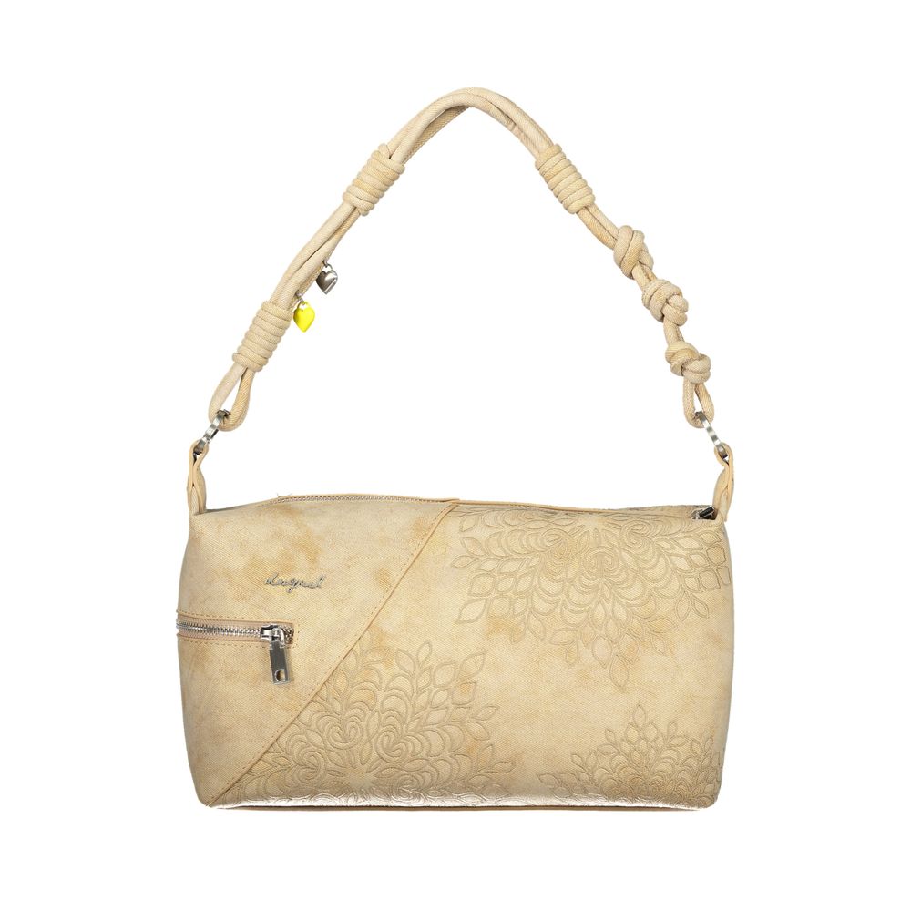Desigual Beige Polyurethan Schultertasche für Damen