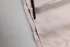 Dolce & Gabbana Beige Seidenhose für formelle Anlässe