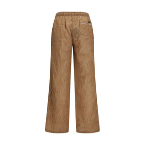 Dolce & Gabbana Braune Leinenhose im Casual-Look