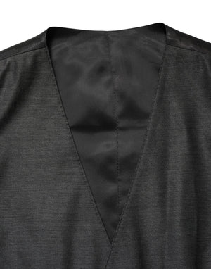 Dolce & Gabbana Dunkelgrauer Wollweste für Damen