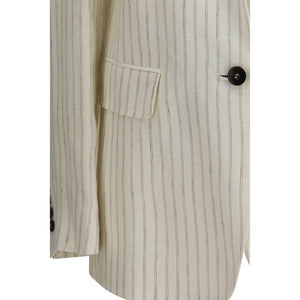 Max Mara Beige Leinenblazer