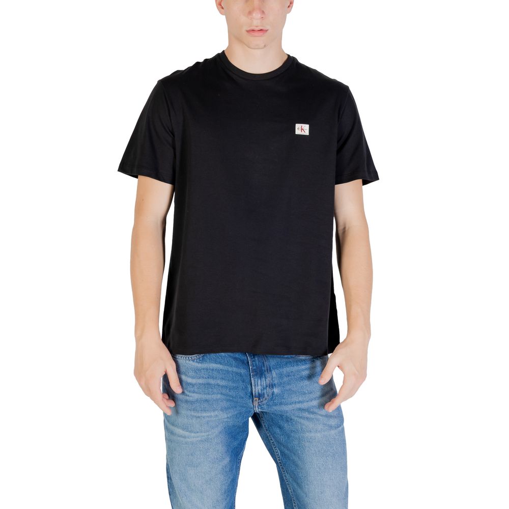 Calvin Klein Jeans Schwarzes Baumwoll-T-Shirt