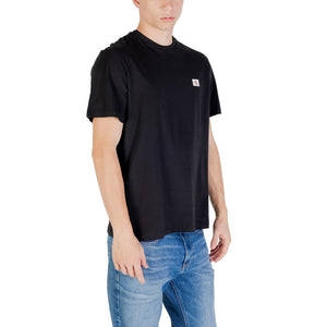 Calvin Klein Jeans Schwarzes Baumwoll-T-Shirt