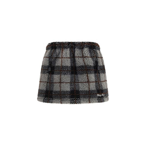 Miu Miu Mehrfarbiger Minirock aus Nylon