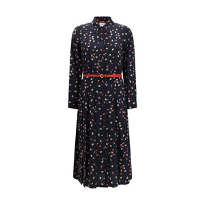 Max Mara Blaues Freizeitkleid aus Acetat