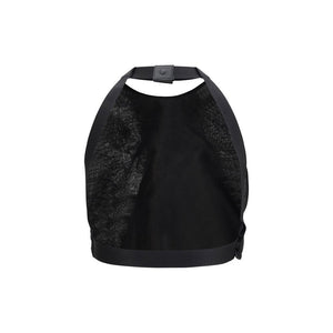 Max Mara Schwarzes Seidenhemd mit Muster