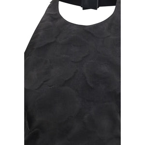 Max Mara Schwarzes Seidenhemd mit Muster
